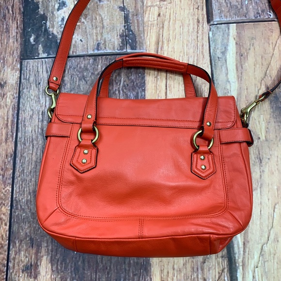 Coach Campbell Leather Small Flap Satchel - Picture 3 of 8